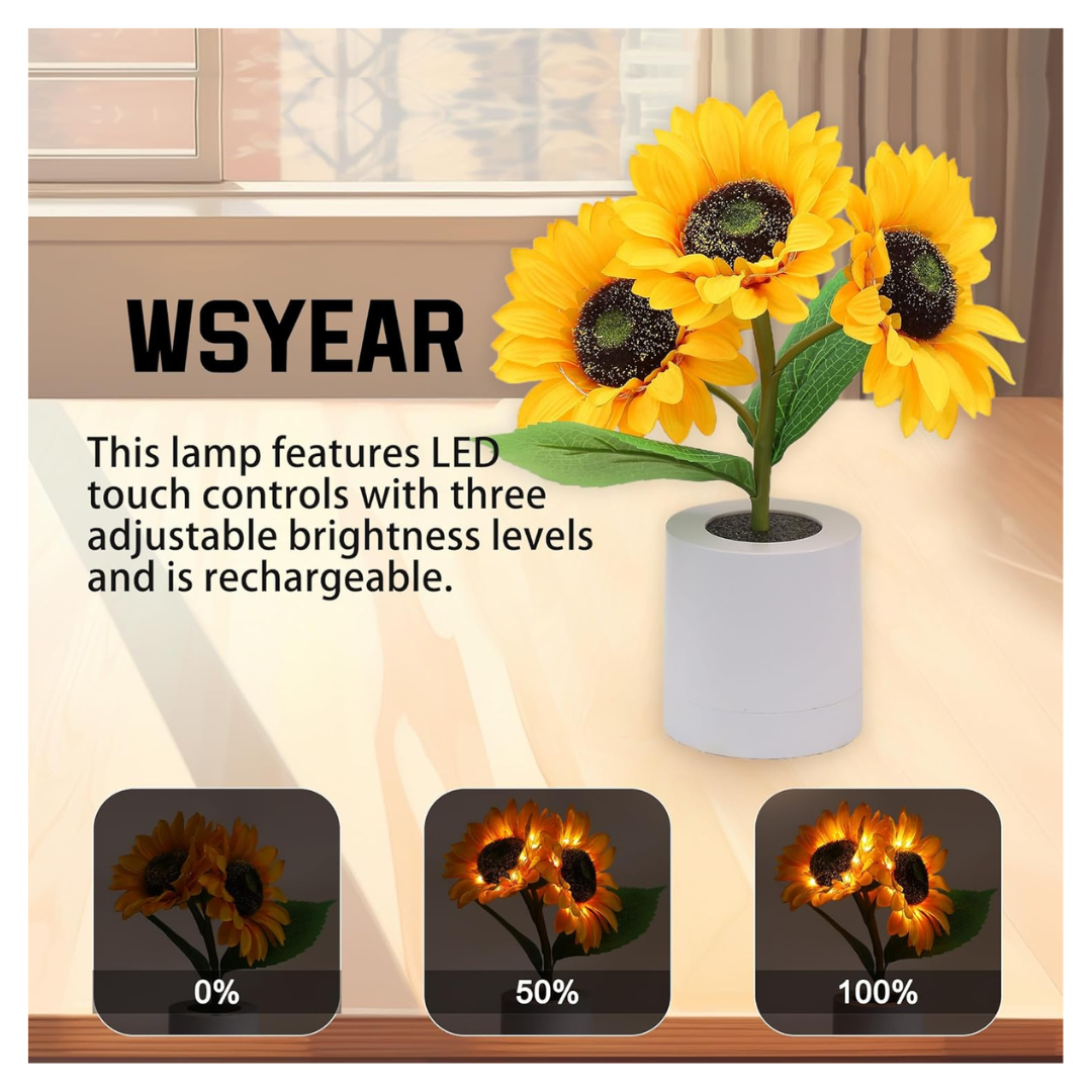 Relaxing Decorative Sunflower Lamp